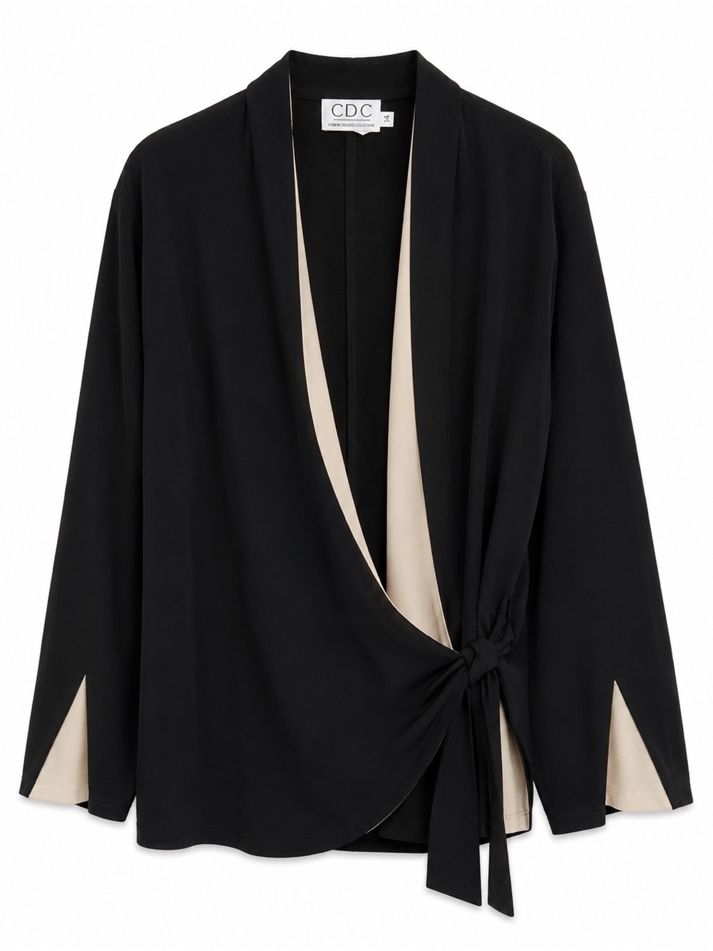 CDC Women’s Black Blazer with Cream Trim